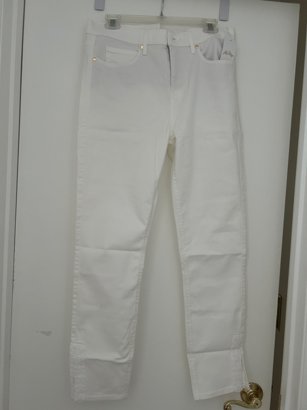 Lilly Pulitzer White High-Rise Women's Jeans
